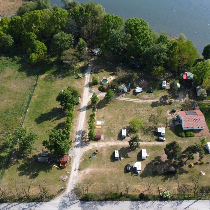 Campingplatz Torgau  von oben