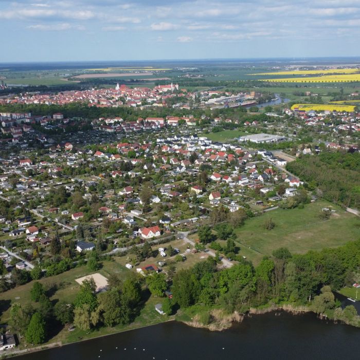 Campingplatz Torgau  von oben